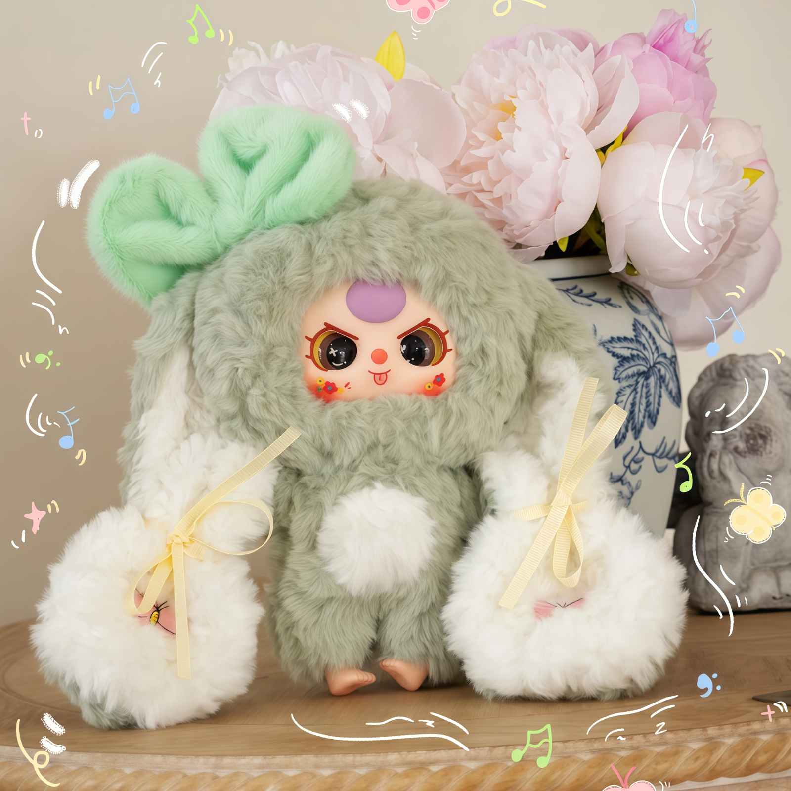 【BABY THREE】垂れ耳うさぎシリーズ・うさぎちゃんが帰ってきた・ラビットリボーン・ブラインドボックス・キーチャム・可愛い・ぬいぐるみ・うさぎちゃん|undefined