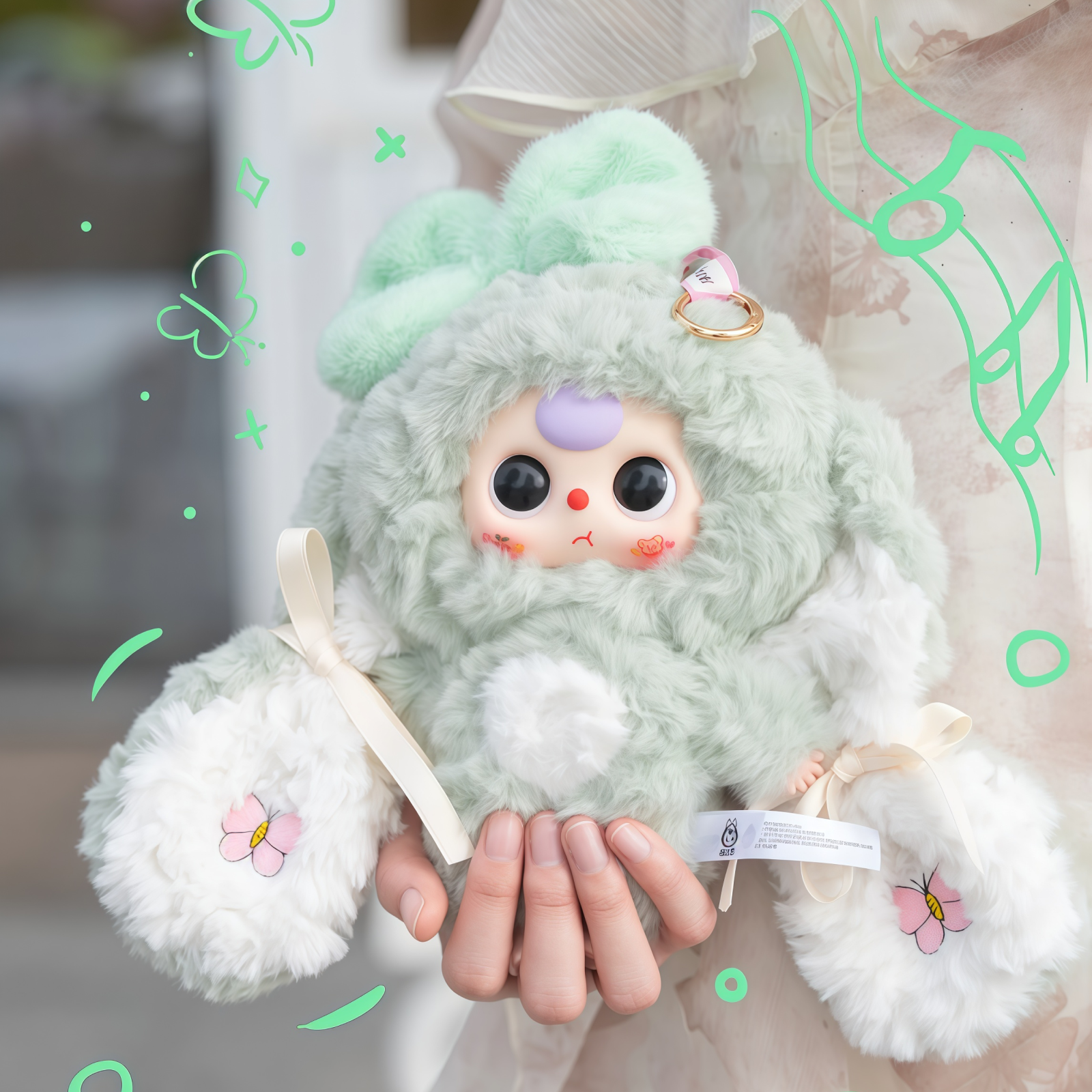 【BABY THREE】垂れ耳うさぎシリーズ・うさぎちゃんが帰ってきた・ラビットリボーン・ブラインドボックス・キーチャム・可愛い・ぬいぐるみ・うさぎちゃん|undefined