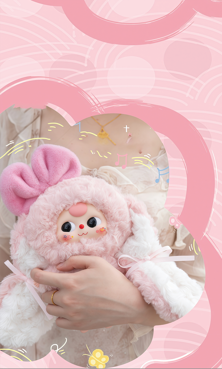 Baby three 400% v4 垂れ耳のウサギちゃん 可愛いぬいぐるみ BABY THREE】垂れ耳うさぎシリーズ・うさぎちゃんが帰ってきた