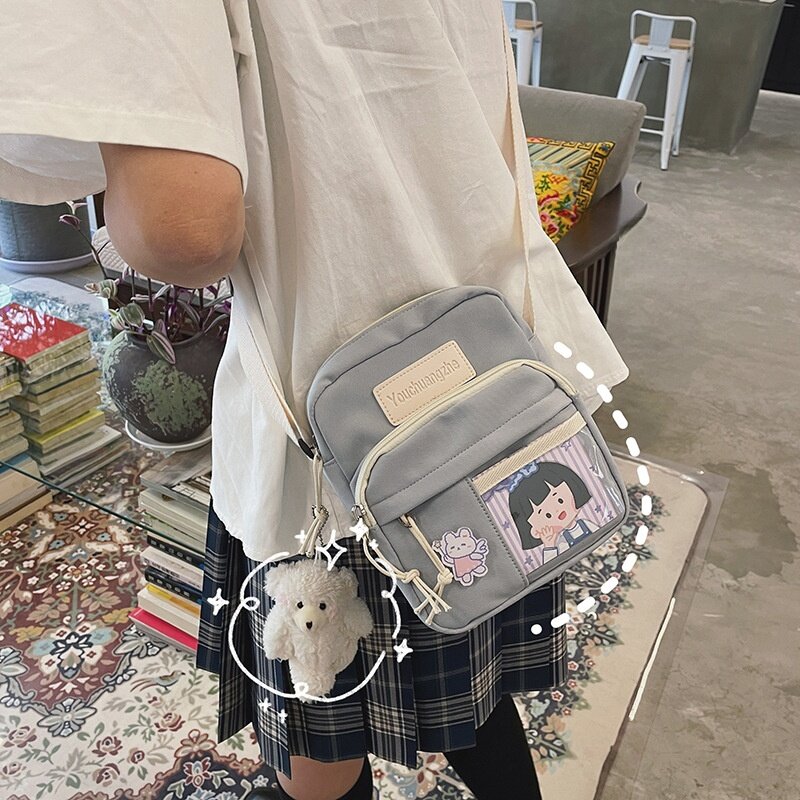 ミニショルダーバッグ｜クリア素材・学生向け・斜めがけ・カジュアル・可愛い・おしゃれ|undefined