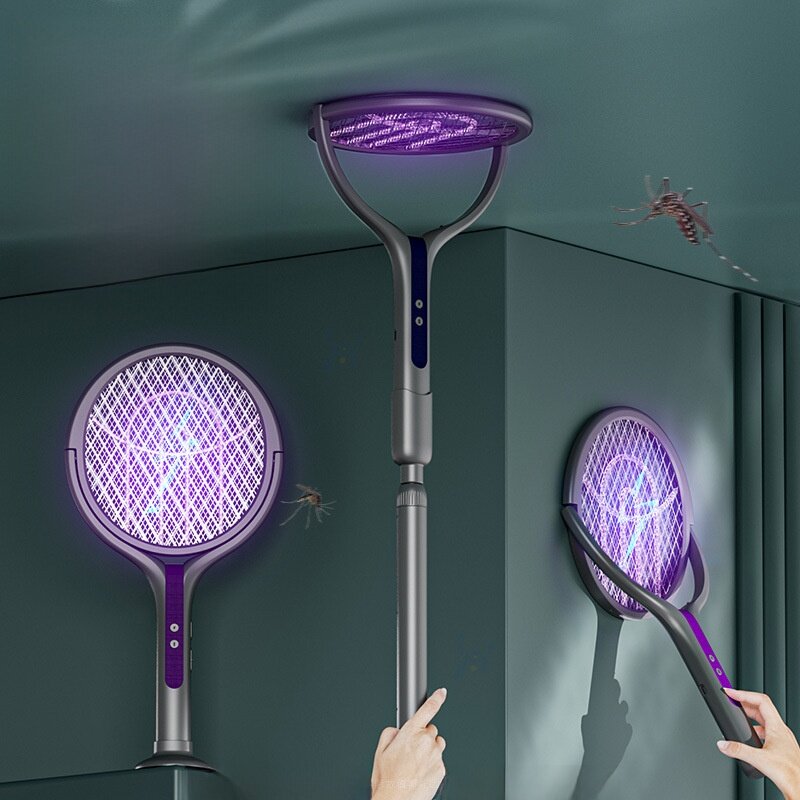 折りたたみ式電蚊ラケット｜自動蚊誘引・USB充電式・家庭用2in1・蚊取りランプ|undefined