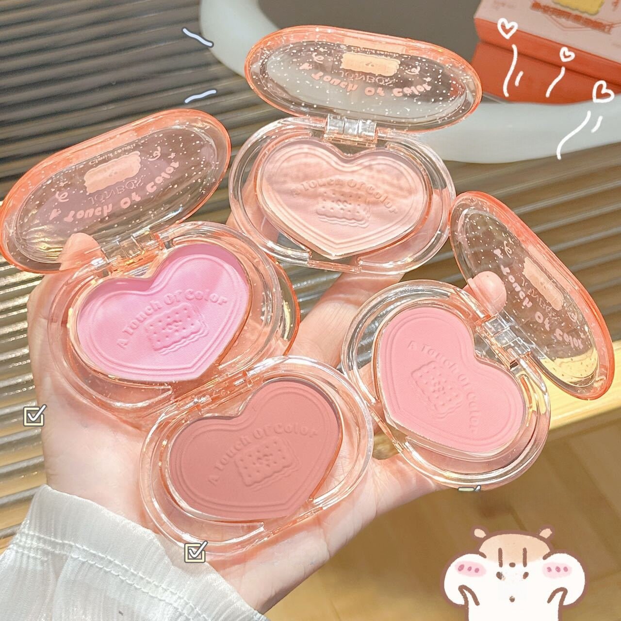 JONBOSチーク｜ 学生偽メイク・アップルージュ・低彩度・韓国風・ナチュラルシリーズ|undefined