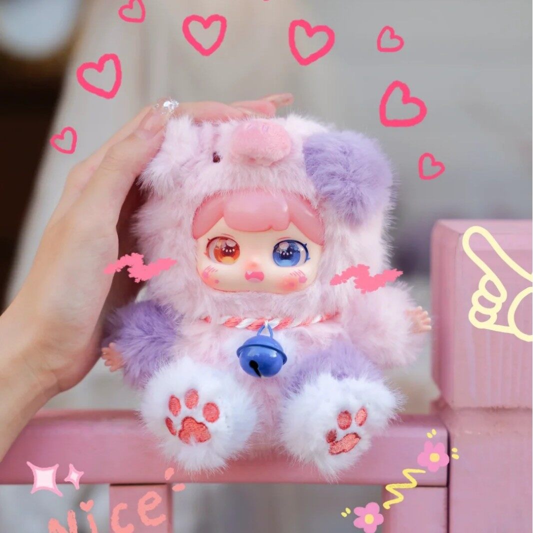 【BABY THREE】【パフちゃん】ぬいぐるみ・ブラインドボックス・福鈴付き・トレンドグッズ・幸運・可愛い|undefined