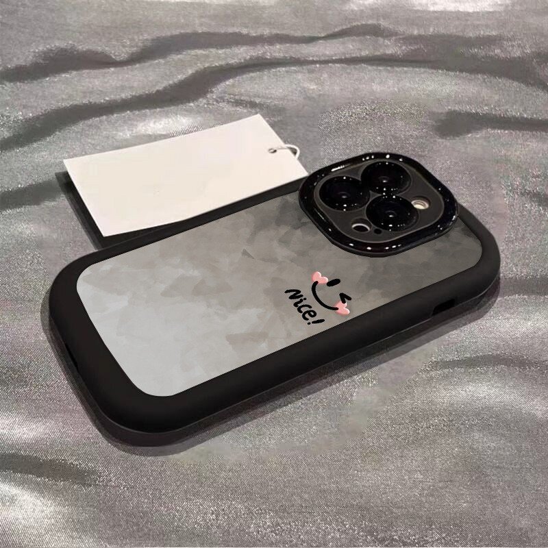 iPhoneケース｜スマホケース・シリコン・耐衝撃・スマイル柄・おしゃれ・シンプル・ソフト|undefined