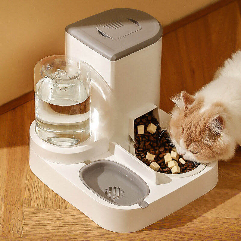 自動給餌器｜給水器・ペットボウル・猫用・犬用・2in1・大容量・こぼれにくい・清潔・おしゃれ|undefined