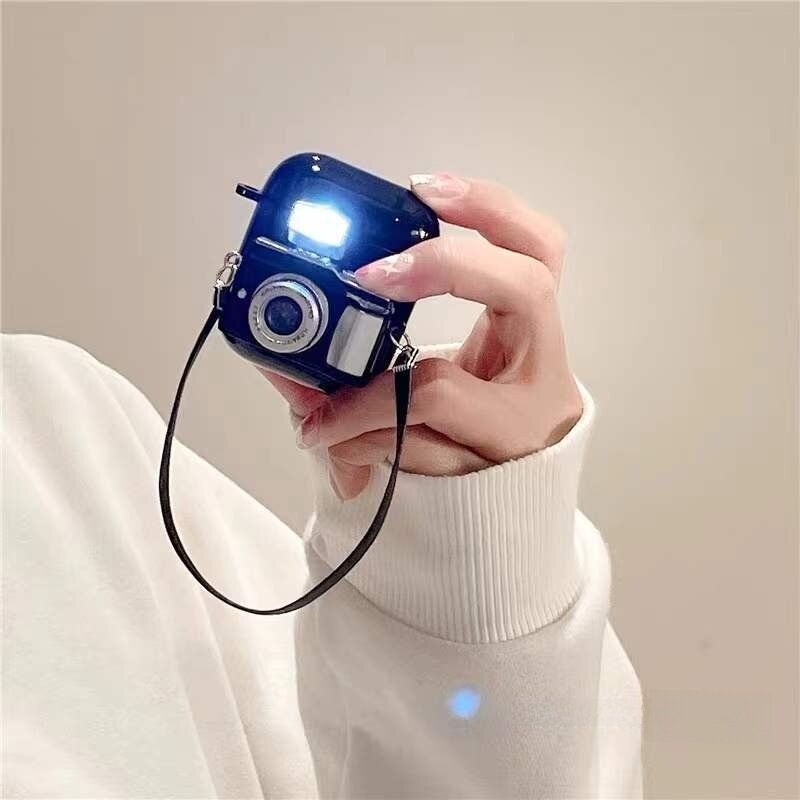イヤホン保護ケース｜AirPods 1/2/3 & Pro対応・ソフトケース・Bluetoothイヤホンケース・可愛い・カメラ風|undefined