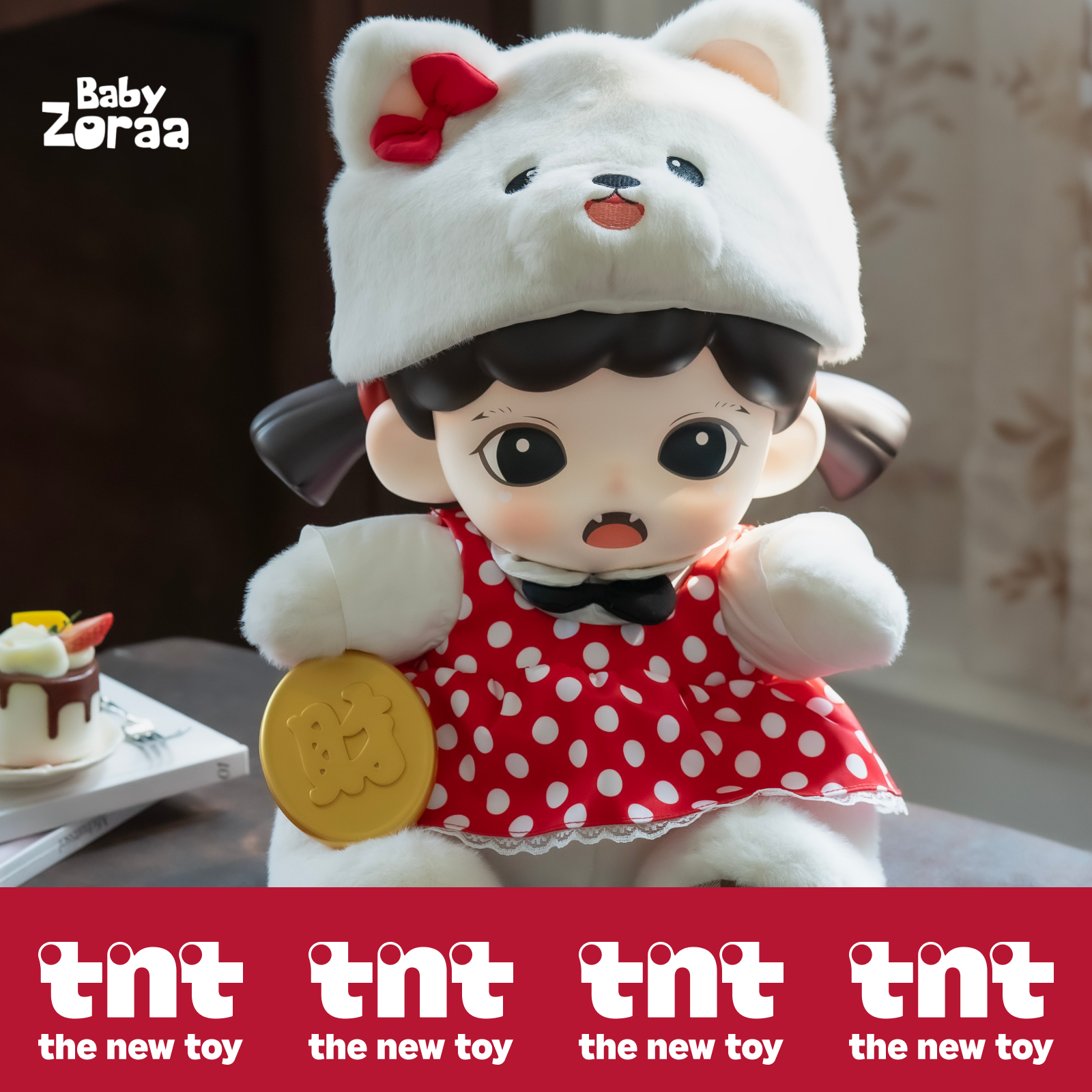 【TNTSPACE】Zoraa・妹ちゃん・ソフビ人形・猫型・ブラインドボックス・数量限定品・幸運を呼ぶ・大きいサイズ・フィギュア|undefined