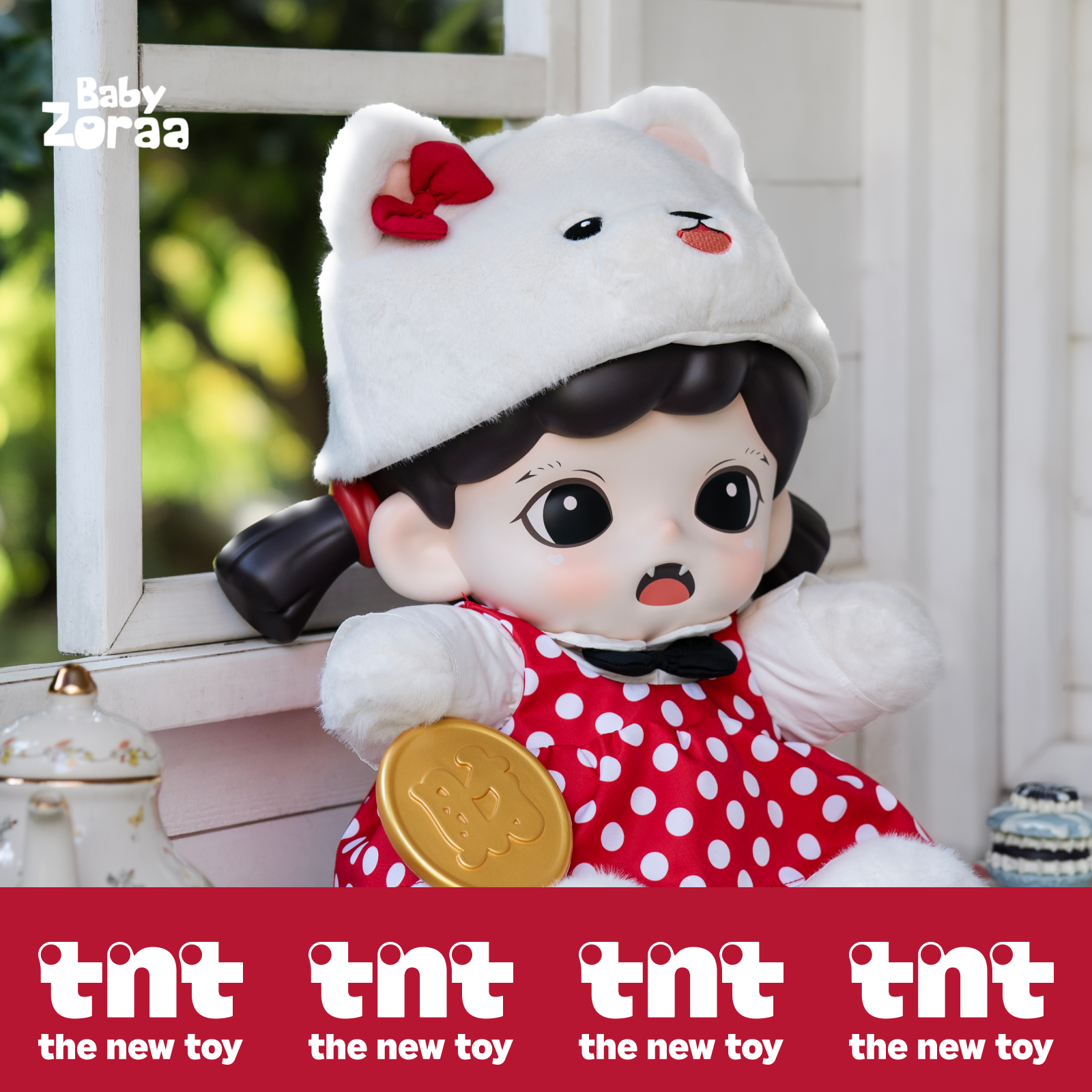 【TNTSPACE】Zoraa・妹ちゃん・ソフビ人形・猫型・ブラインドボックス・数量限定品・幸運を呼ぶ・大きいサイズ・フィギュア|undefined