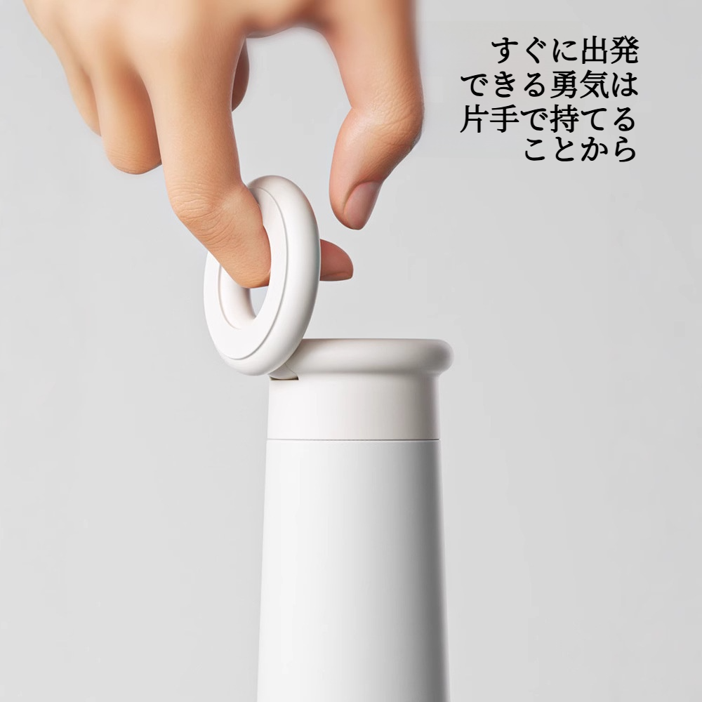 CAKA 磁石吸着式保温保冷水筒｜ステンレス製・スマホスタンド付き・スポーツボトル・写真撮影用・熱くない・自撮り棒対応・遊園地に持ち込み可能|undefined