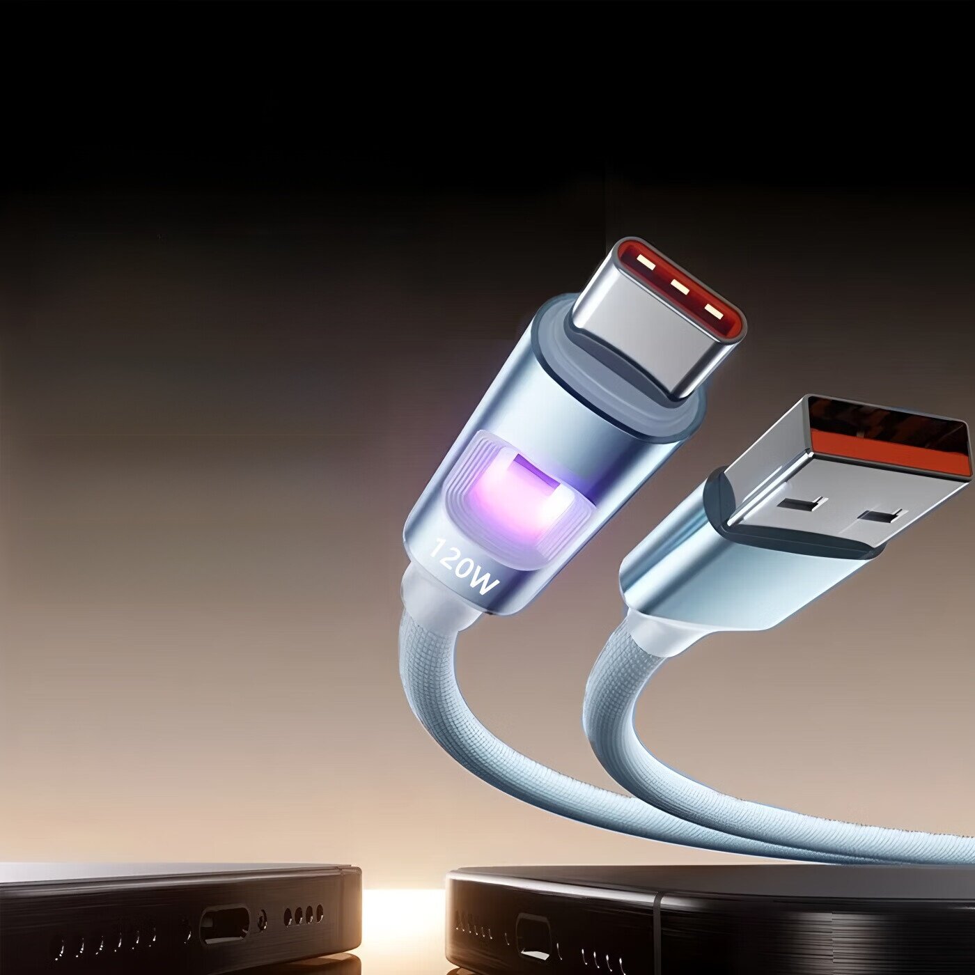 Type-C充電ケーブル｜高速充電対応・LEDライト付き・スマホ対応・スタイリッシュ最新モデル|undefined