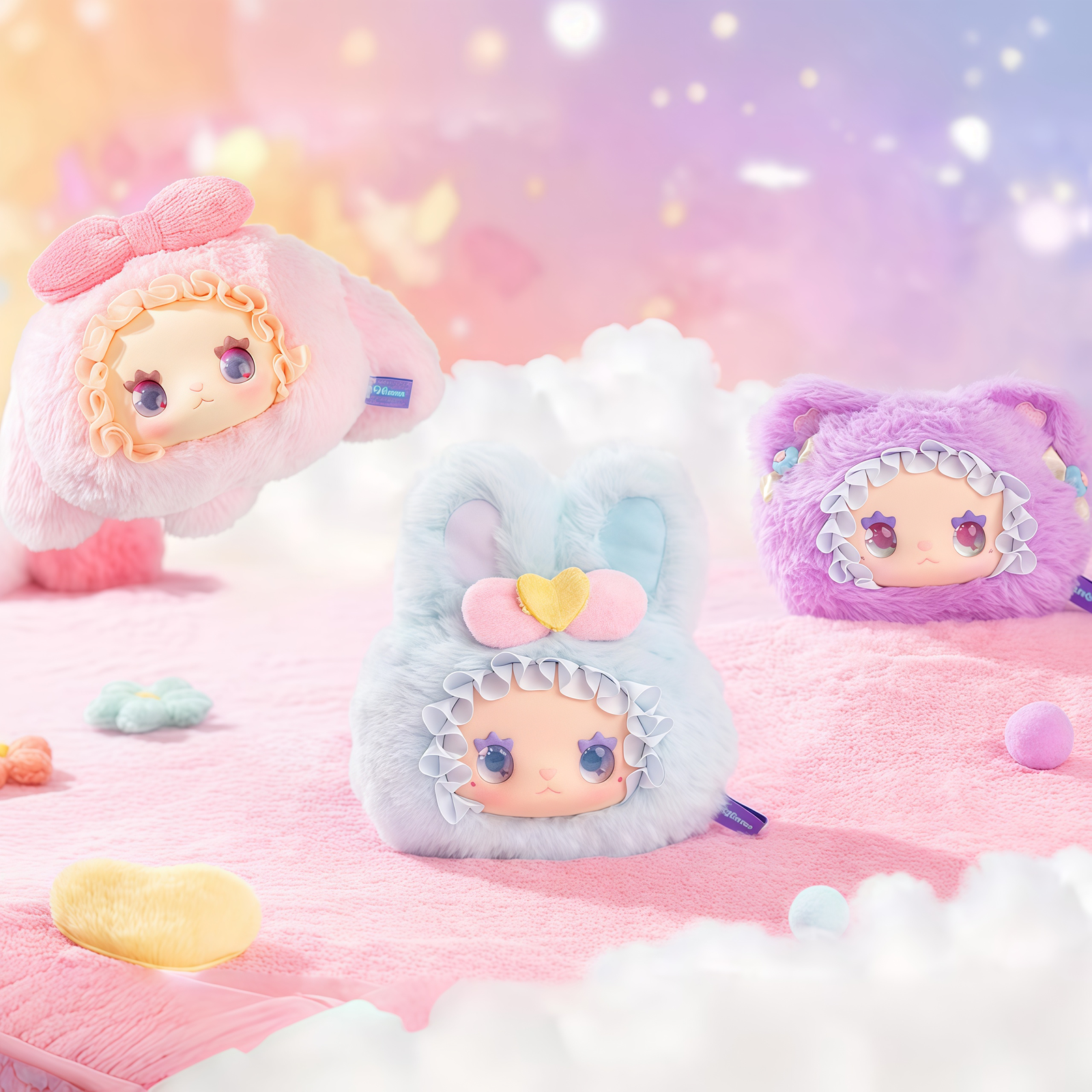 【LUCKY EMMA】LOVELYEMMA コインケース・キーホルダー・マスコット・ぬいぐるみ・ブラインドボックス・ふわふわ・可愛い・癒し|undefined