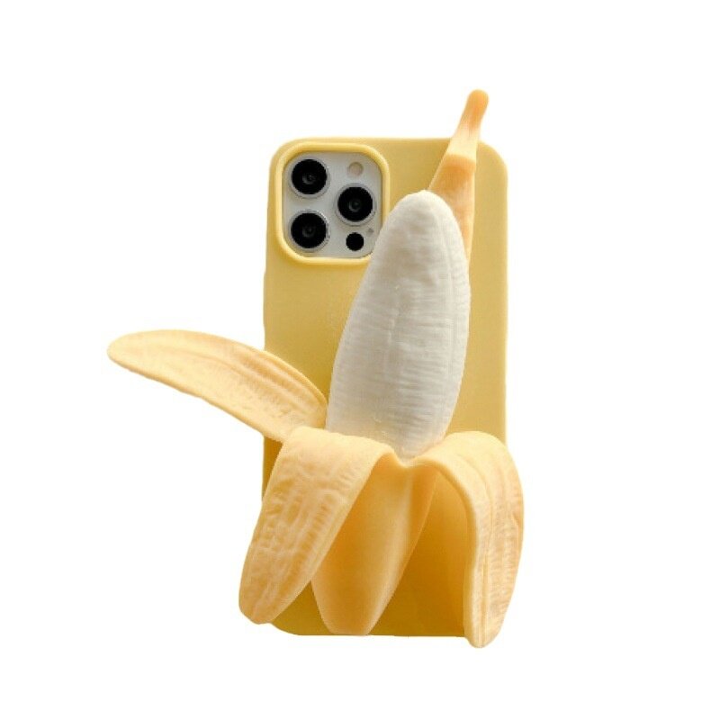 スマホケース｜iPhoneシリーズに対応可能・バナナ・かわいい・柔らかい・ストレス解消|undefined