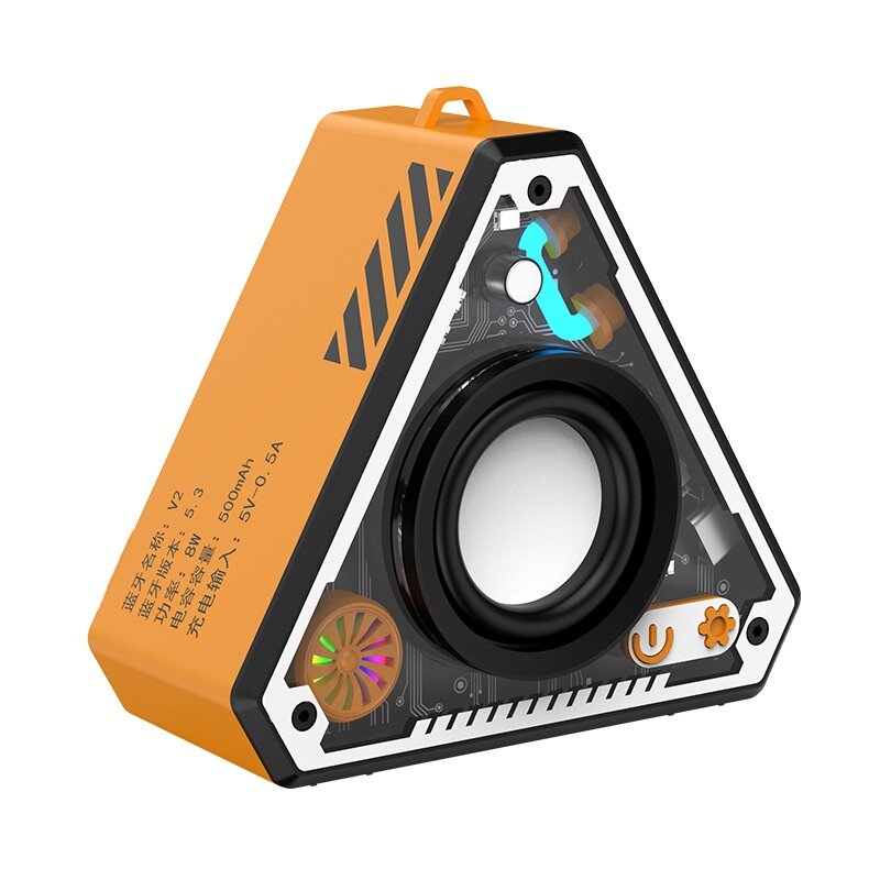ワイヤレススピーカー｜Bluetooth対応・HiFi高音質・重低音・ポータブル・メカデザイン・かっこいい・アウトドア向け|undefined