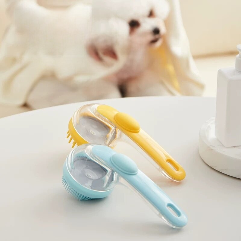ペット用シャワーブラシ｜猫用シャワーグッズ・犬用バスグッズ・グルーミングブラシ・犬種問わず使える・お風呂嫌いな子も安心|undefined