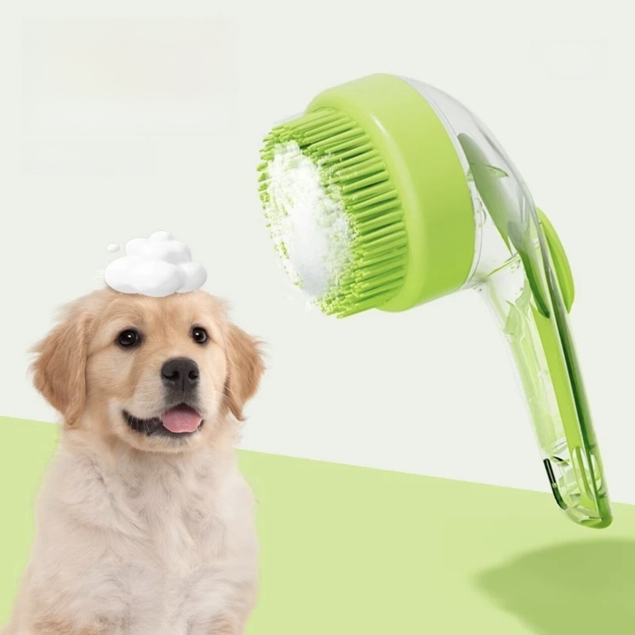 ペット用シャワーブラシ｜猫用シャワーグッズ・犬用バスグッズ・グルーミングブラシ・犬種問わず使える・お風呂嫌いな子も安心|undefined