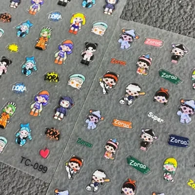 TNTSPACE zoraa Doraステッカー・デコレーションパーツ・携帯ケース・DIY・Zoraa Dora風・おしゃれ・トレンド