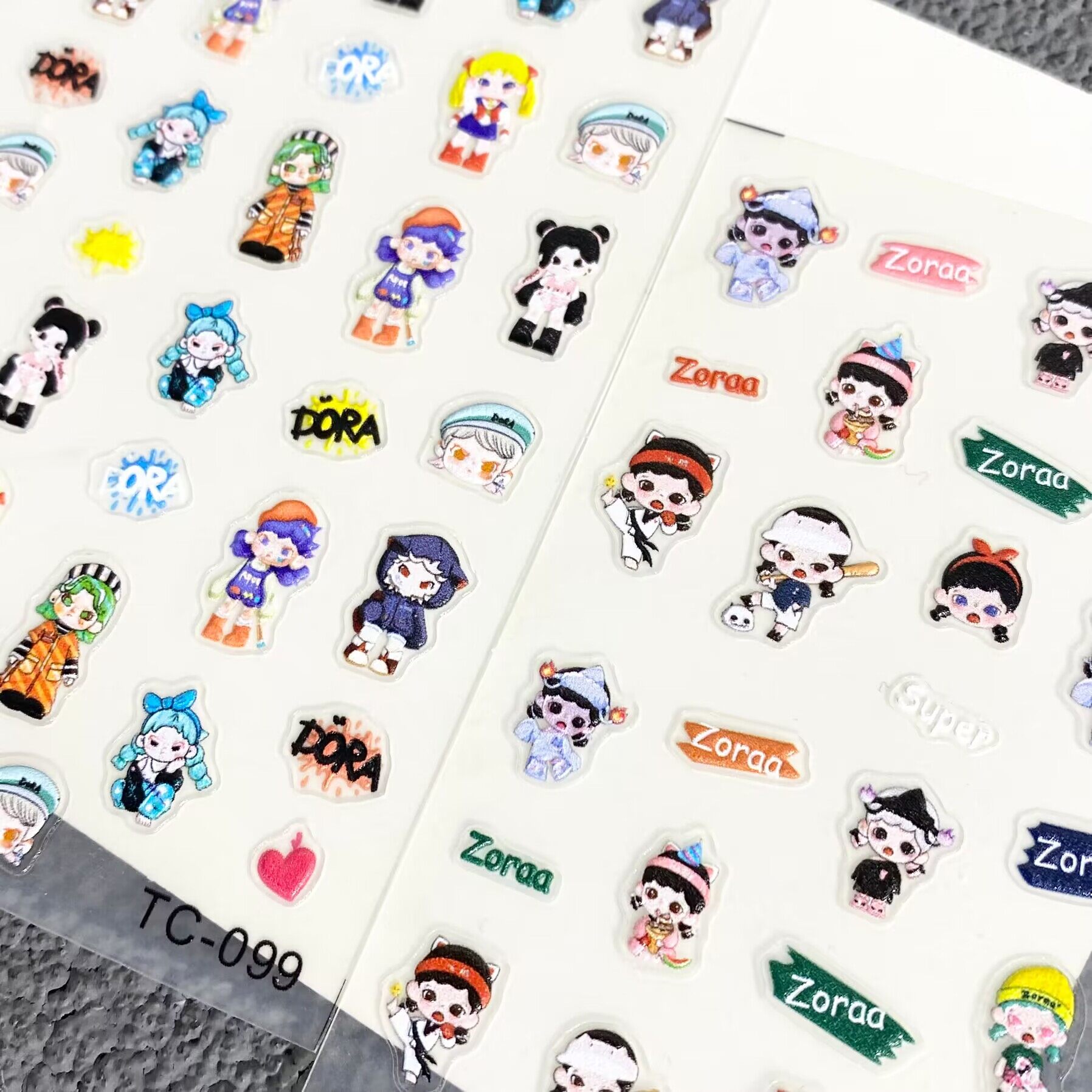 zoraa Doraステッカー・デコレーションパーツ・携帯ケース・DIY・Zoraa Dora風・おしゃれ・トレンド|undefined