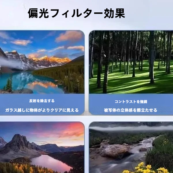 スマホ用偏光レンズ｜CPLフィルター・水面反射除去・高画質撮影・初心者向け|undefined
