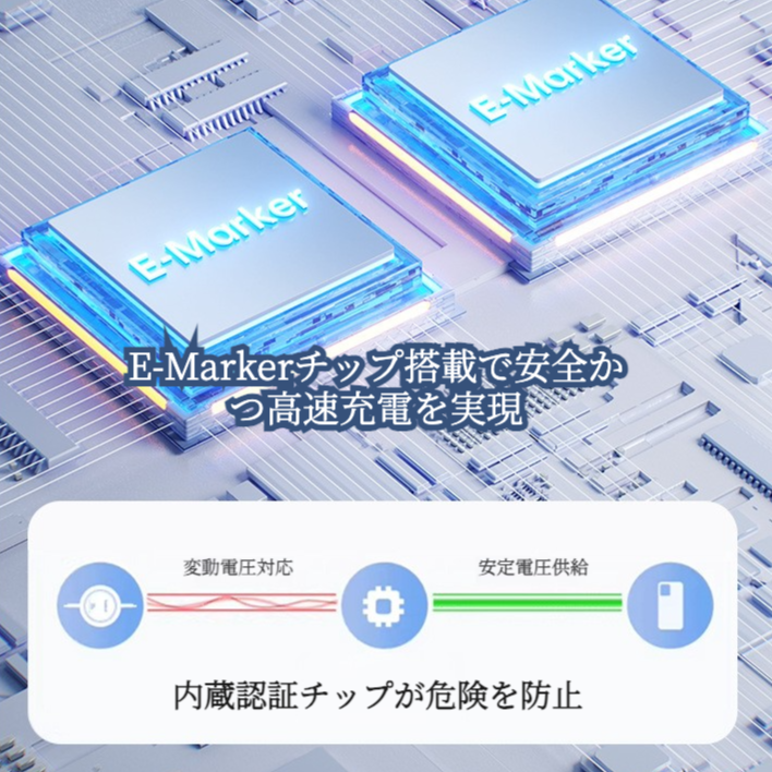 伸縮データケーブル｜240W超急速充電・マグネット吸着式・車載対応・Type-C＆ライトニング両対応・便利|undefined