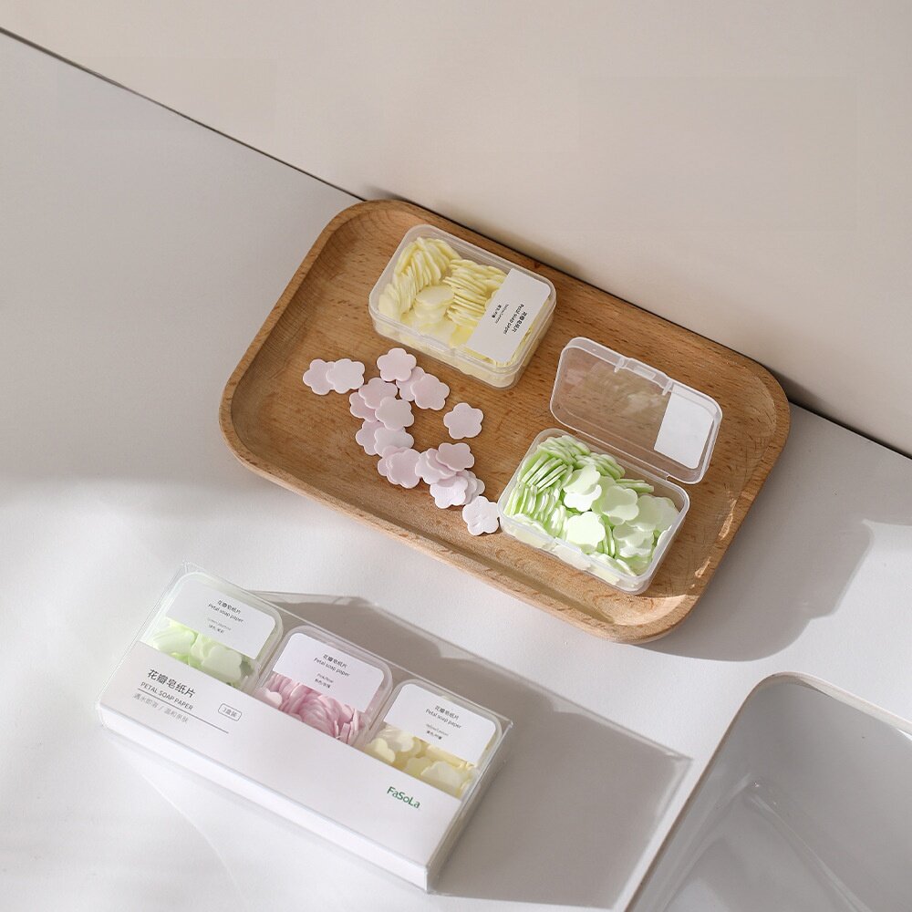 FaSoLaペーパーソープ｜使い捨て・持ち運び便利・携帯用・学生向け・花びら型・香り付き・おしゃれ|undefined