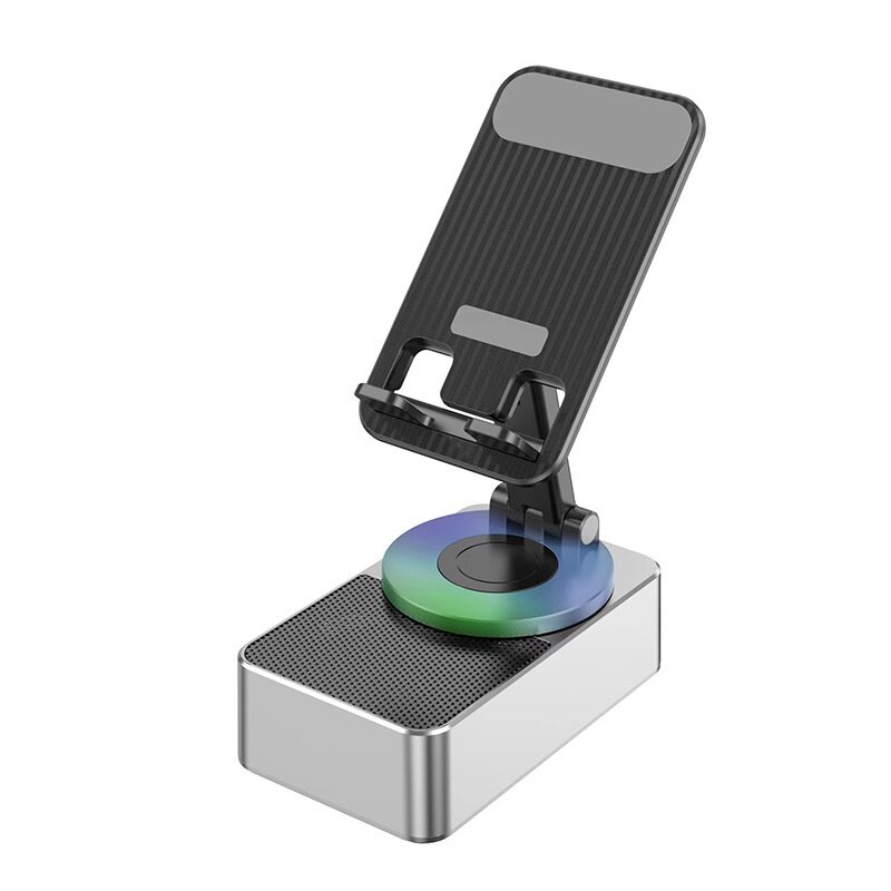 スマホスタンド｜スピーカー搭載・卓上・ライブ配信・充電式・360度回転・昇降機能・3in1・ハンズフリー|undefined