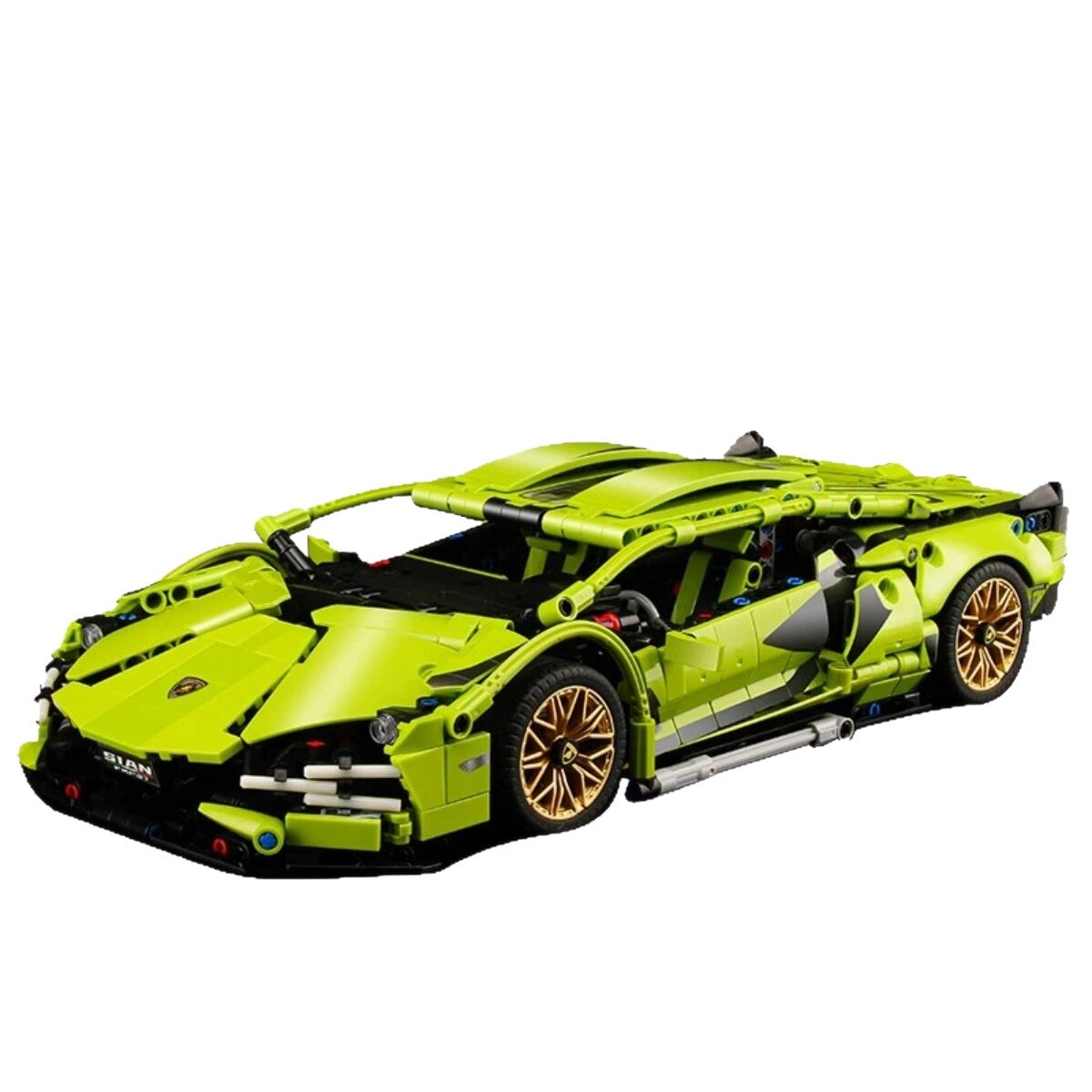知育おもちゃ｜積み木・互換ブロック・緑色のスポーツカー・小粒ブロック・組み立て式・ギフト・子供向け|undefined