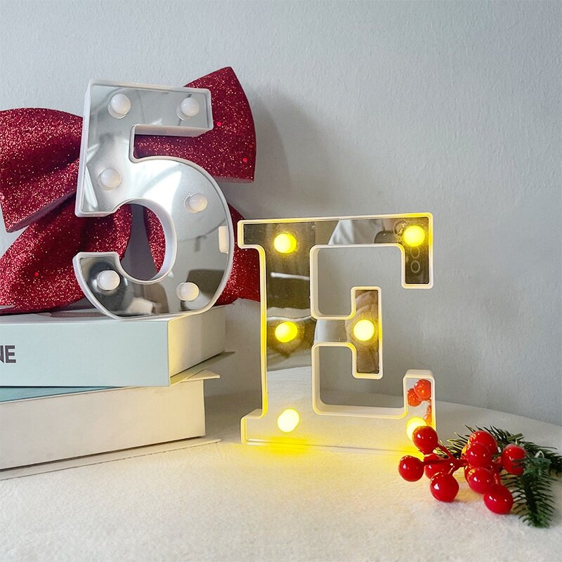 LEDライト｜鏡面・数字・アルファベット・造型ライト・プロポーズ・告白・デコレーションライト・おしゃれ|undefined