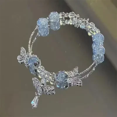 YOOYOOTOWN ブレスレット｜碎花模様・蝶モチーフ・美しい・友達へのプレゼント