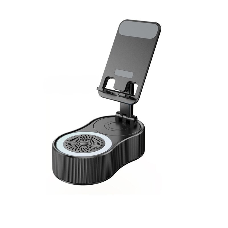 スマホスタンド｜Bluetoothスピーカー・360度回転・昇降可能・モバイルバッテリー・ミニ・ポータブル・ムードライト・多機能・便利|undefined