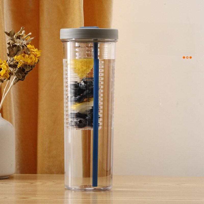 ストローカップ｜大容量・分離式(乾湿)・プラスチック製・耐衝撃性・携帯便利・おしゃれ・ペアカップ|undefined