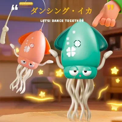 電動おもちゃ｜イカ型・障害物回避・解压グッズ・子供向け・面白い・夢中になる