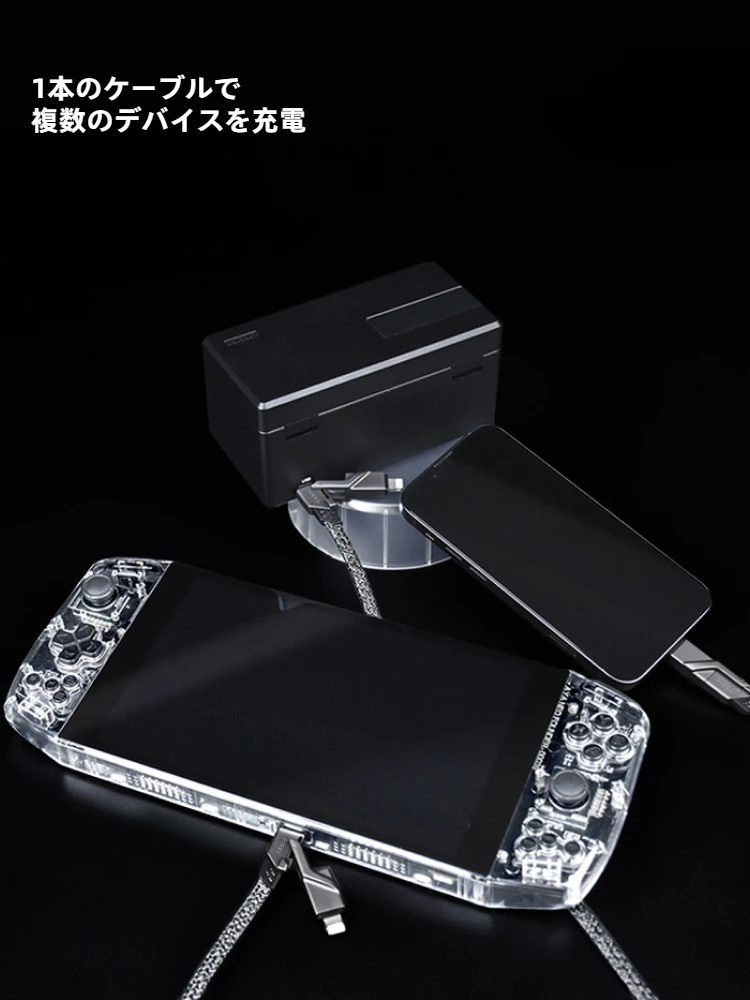 TEGIC 急速充電ケーブル｜4in1・iPhone16/15対応・Type-C & Lightning・多機能・100W PD対応・パワフル・便利|undefined