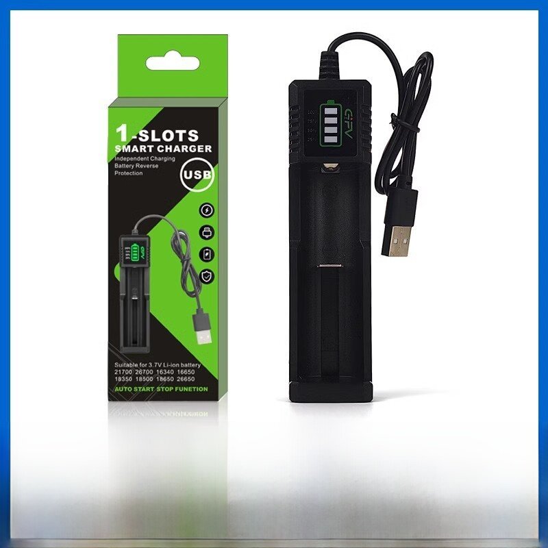 リチウムイオン電池充電器｜18650充電器・4スロット・USB充電・21700/26650対応・独立充電・スマート充電・充電可能|undefined