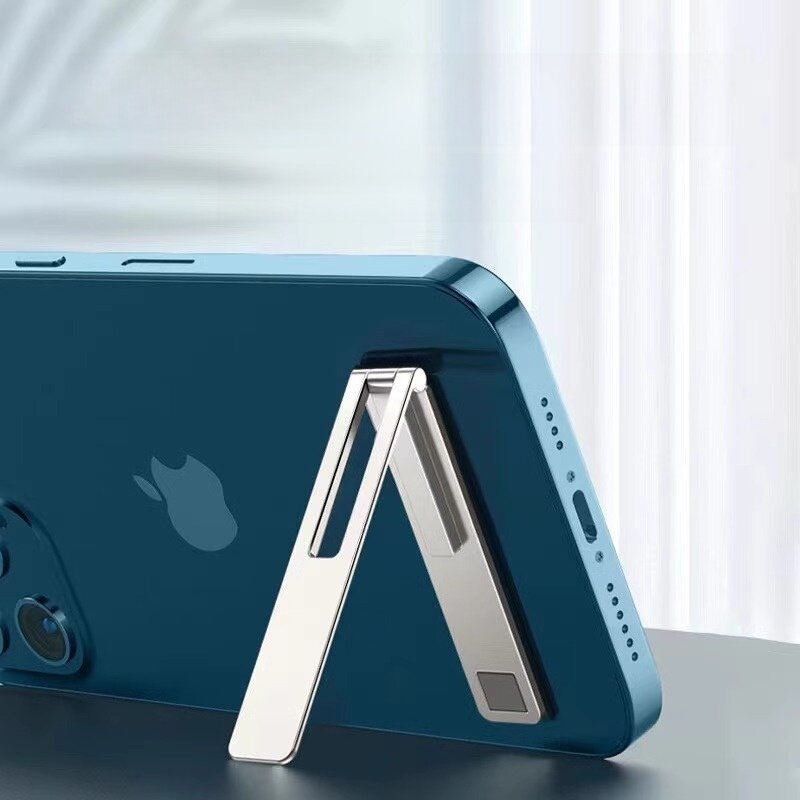 スマホスタンド｜背面貼り付け・卓上・折りたたみ・薄型・磁石吸着・小型・隠せる・スマホホルダー・便利|undefined