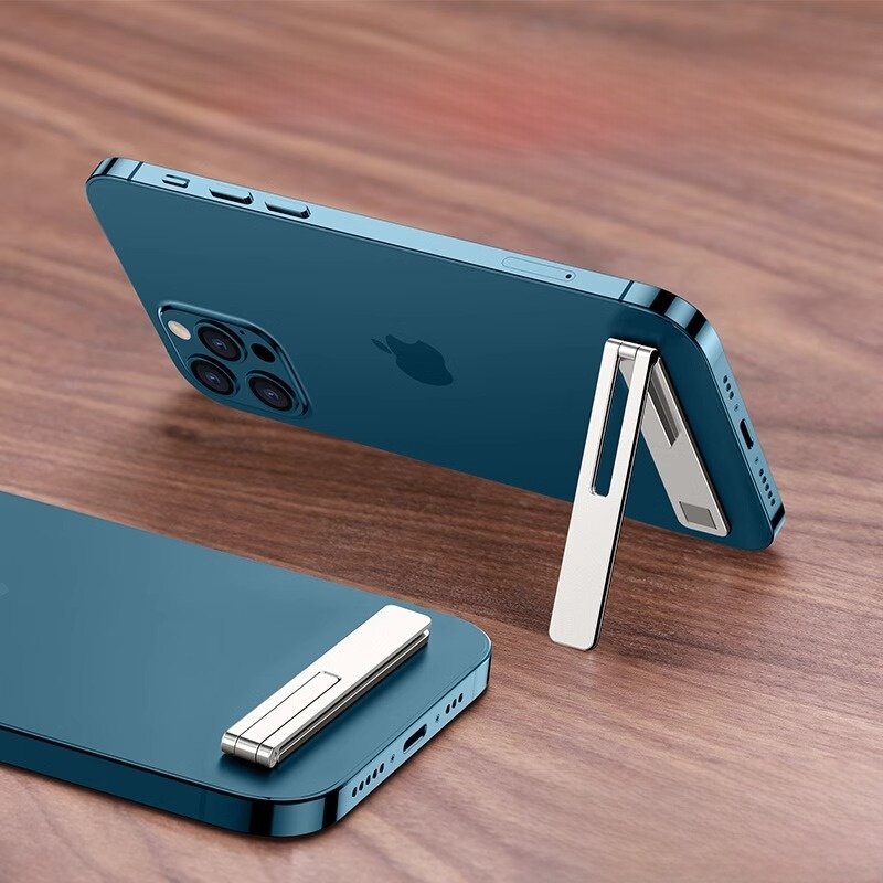 スマホスタンド｜背面貼り付け・卓上・折りたたみ・薄型・磁石吸着・小型・隠せる・スマホホルダー・便利|undefined
