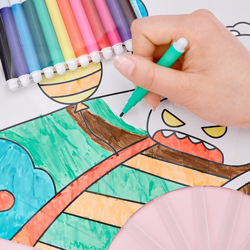 ミニ水彩ペン｜12色・6色・水洗い可能・幼児園向け・美術用・子供用・DIY・落書き・カラフル・絵描き用・かわいい|undefined
