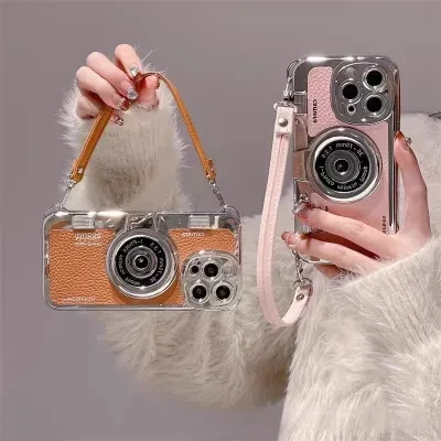 FunCASE スマホケース｜レトロ・カメラ・ソリッドカラー・クリエイティブ・iPhoneシリーズ・多用途・落下防止と耐摩耗性