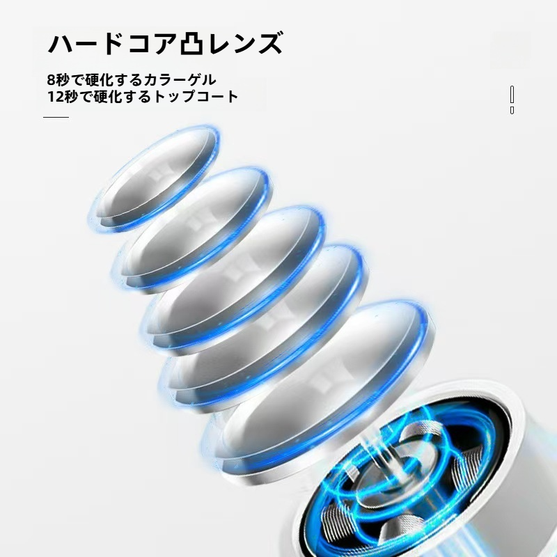 美甲ライト｜小型・ポータブル・充電式・ミニ・LEDライト・硬化ライト・ハンディタイプ・セルフネイル・簡単|undefined