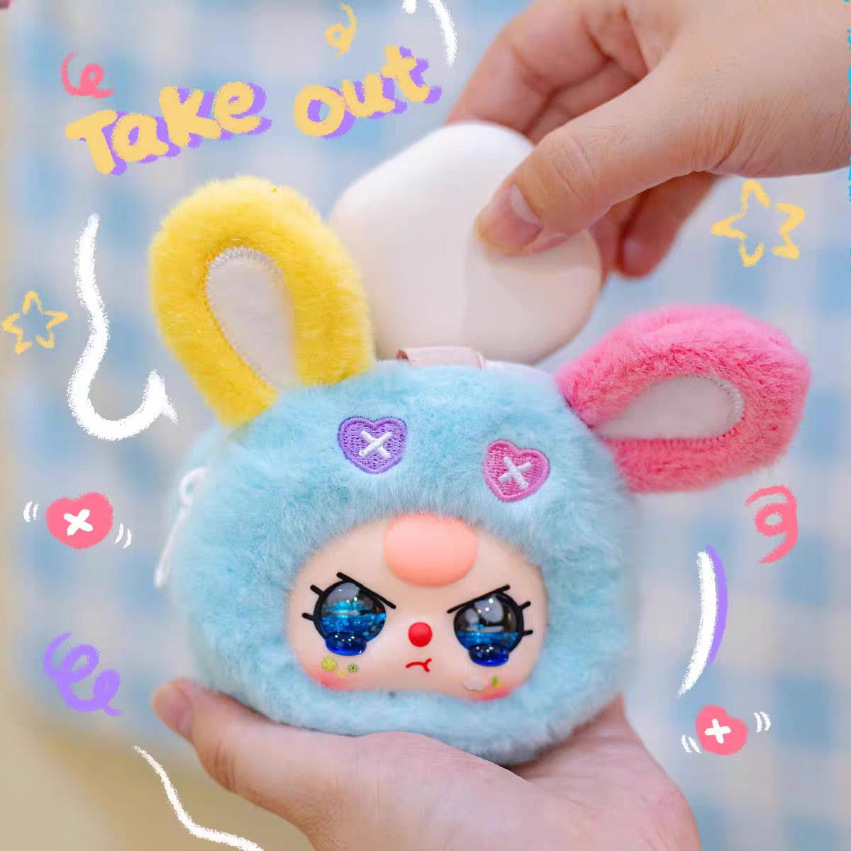 【BABY THREE】ミニ収納ポーチ・ぬいぐるみ・ブラインドボックス・可愛い・小物入れ|undefined