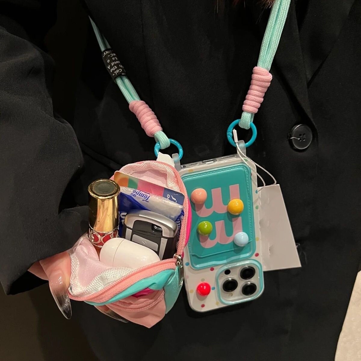 スマホケース｜多機種・女性用・ホルターネックデザイン・落下防止・ソフトケース・かわいい|undefined