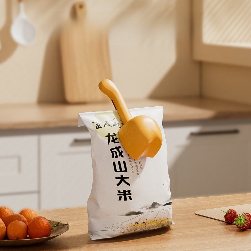 しゃもじ｜家庭用・シーリングクリップ付き・多機能・キッチン・穀物すくい・小麦粉スコップ・計量スコップ|undefined