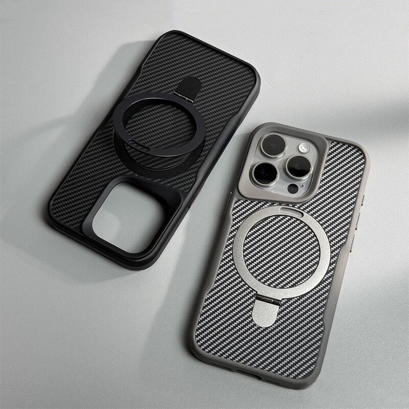 iPhoneスマホケース｜アイフォーン・カーボンファイバーパターン・携帯電話ケース・落下防止カバー・磁気スタンド|undefined