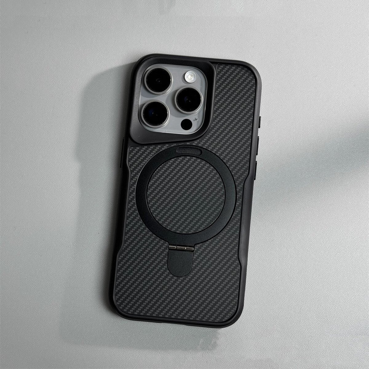 iPhoneスマホケース｜アイフォーン・カーボンファイバーパターン・携帯電話ケース・落下防止カバー・磁気スタンド|undefined