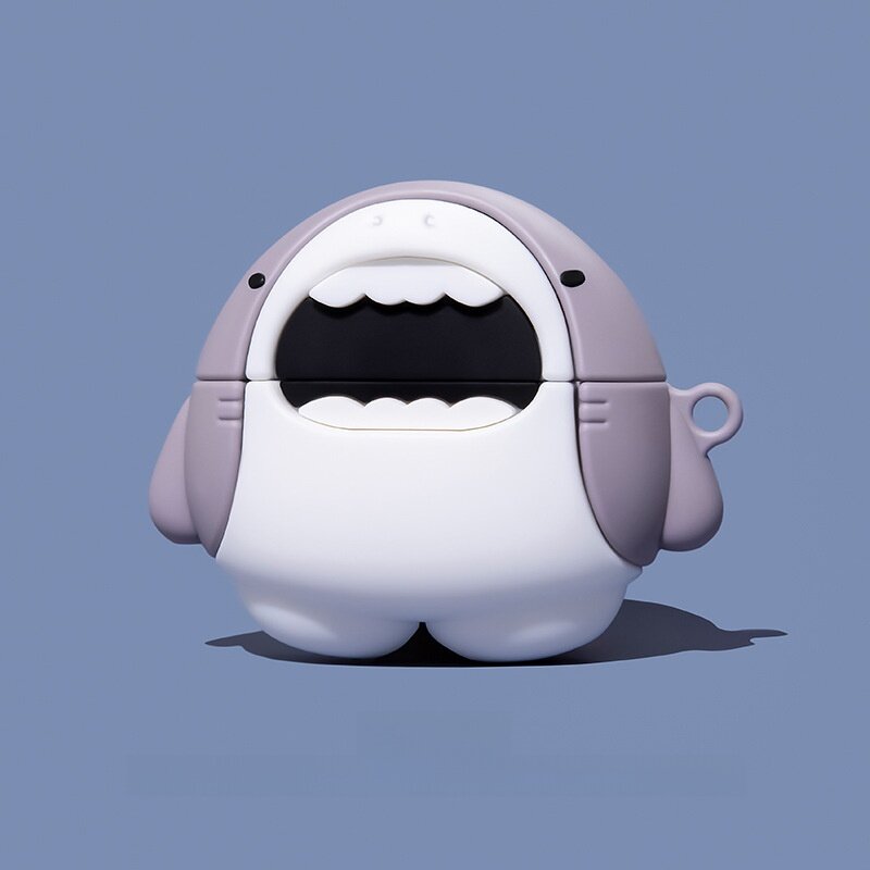 イヤホンケース｜Appleairpods2/3/pro・鮫・サメ・漫画デザイン・かわいい・イヤホン保護ケース|undefined