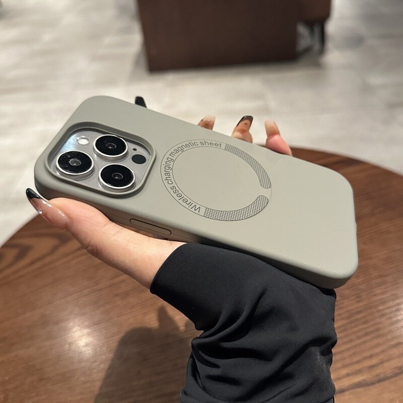 スマホケース｜Apple・シリコン製・携帯電話ケース磁気吸着対応・マカロン・高級感・落下防止保護カバー|undefined