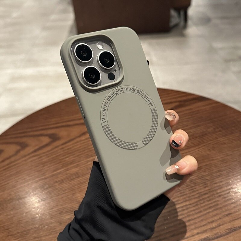 スマホケース｜Apple・シリコン製・携帯電話ケース磁気吸着対応・マカロン・高級感・落下防止保護カバー|undefined