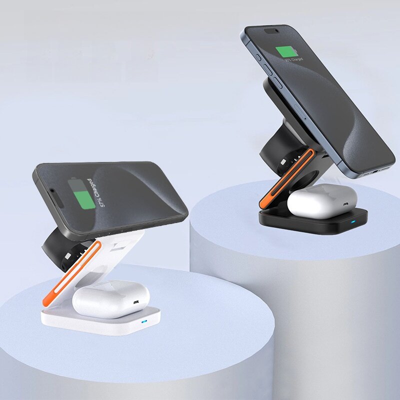 3-inワイヤレス充電器｜多機能・折りたたみ式スタンド・Apple・磁気ワイヤレス充電器・多用途|undefined
