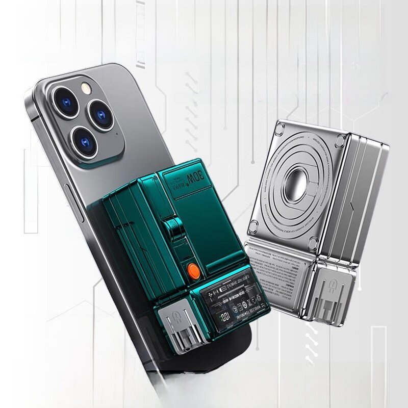 麦小兜モバイルバッテリー｜10000mAh・PD30W・急速充電・ポータブル・プラグ付き・磁気モバイルバッテリー|undefined