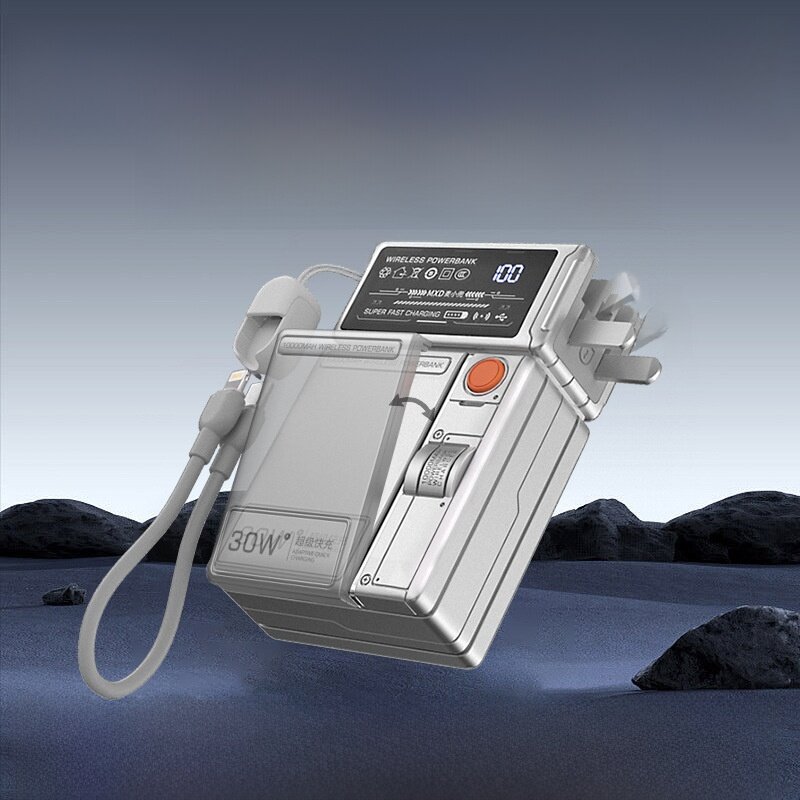 麦小兜モバイルバッテリー｜10000mAh・PD30W・急速充電・ポータブル・プラグ付き・磁気モバイルバッテリー|undefined