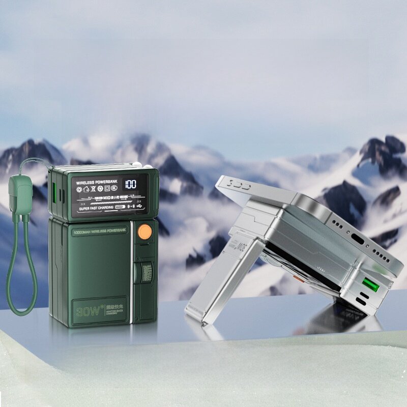 麦小兜モバイルバッテリー｜10000mAh・PD30W・急速充電・ポータブル・プラグ付き・磁気モバイルバッテリー|undefined